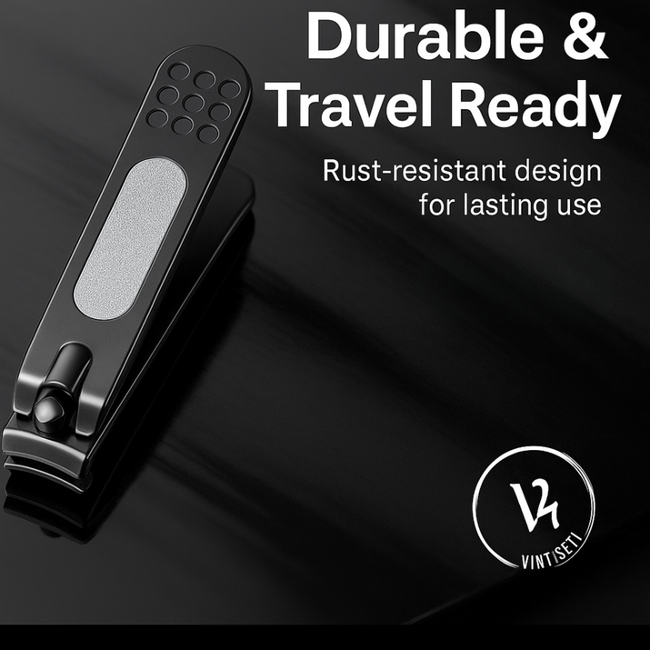 Premium Black Nail Clippers Vintiseti
