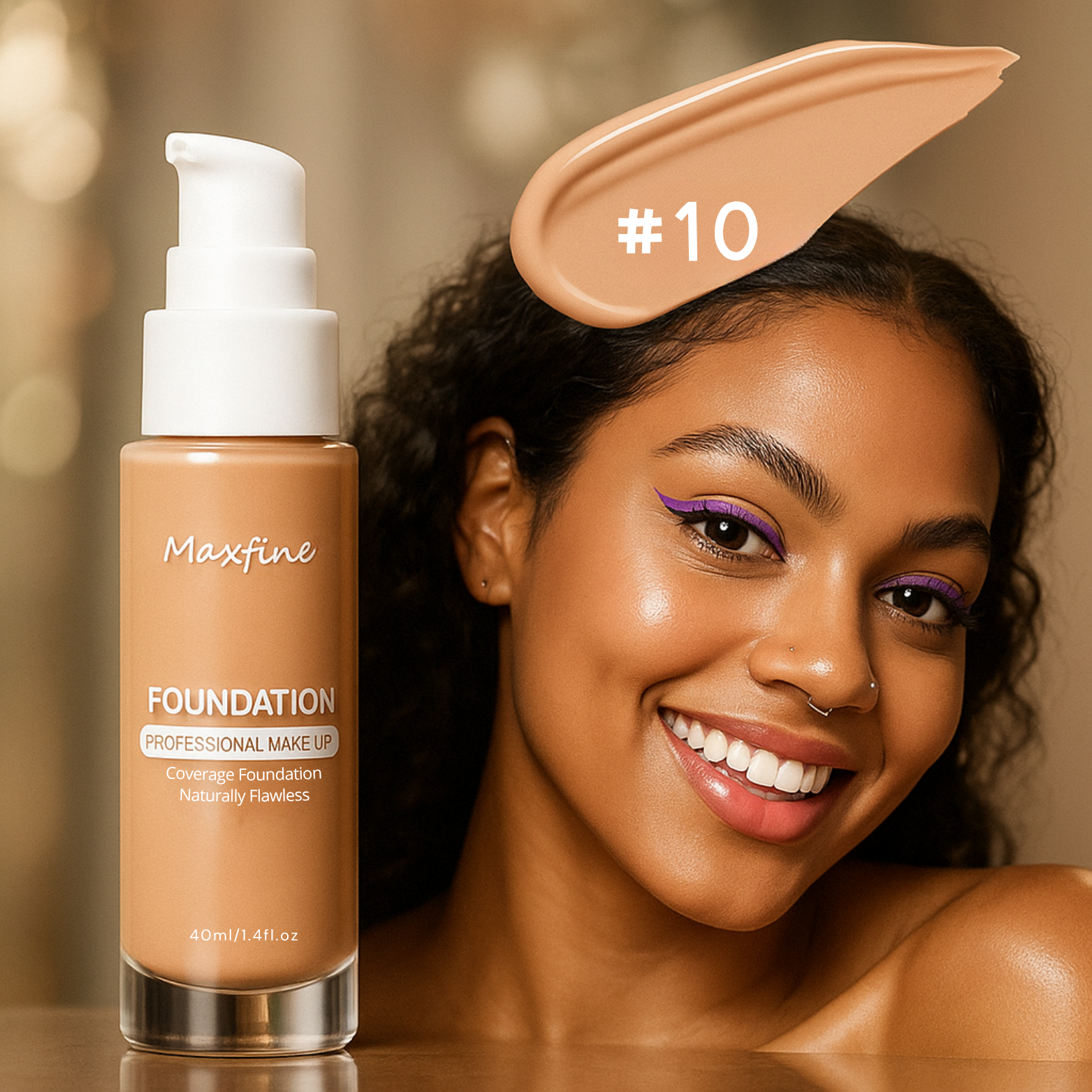 12-Color Liquid Foundation & Concealer Vintiseti