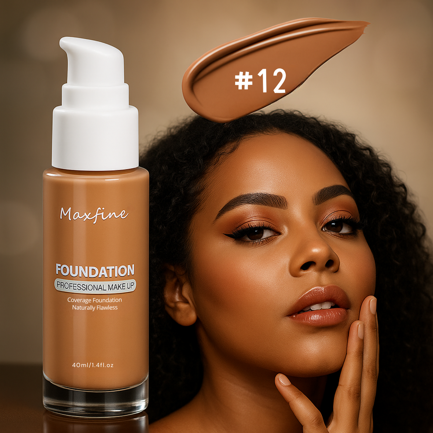 12-Color Liquid Foundation & Concealer Vintiseti