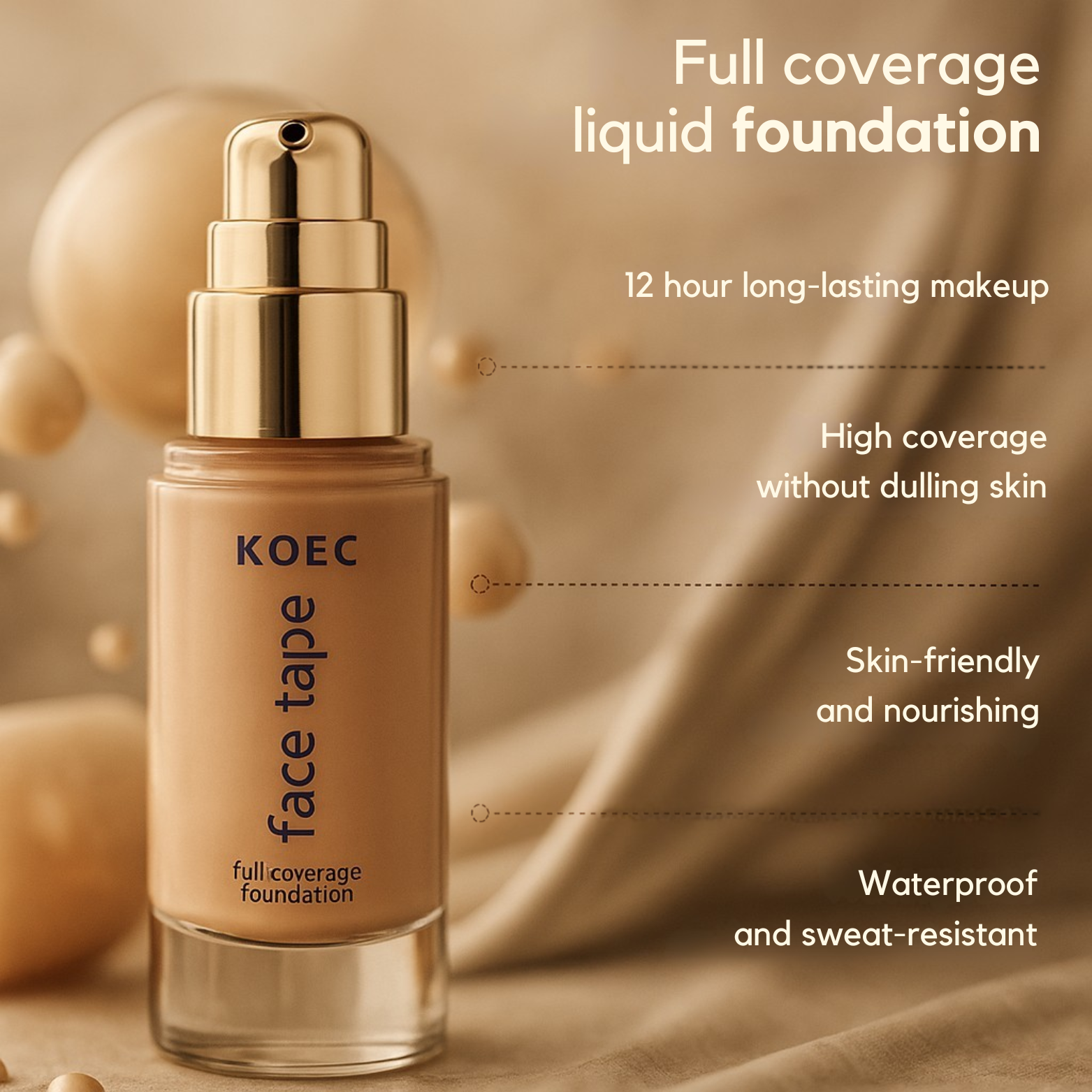KOEC Waterproof Foundation Vintiseti