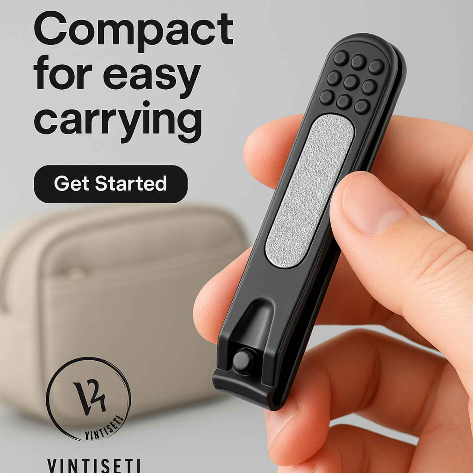 Premium Black Nail Clippers Vintiseti