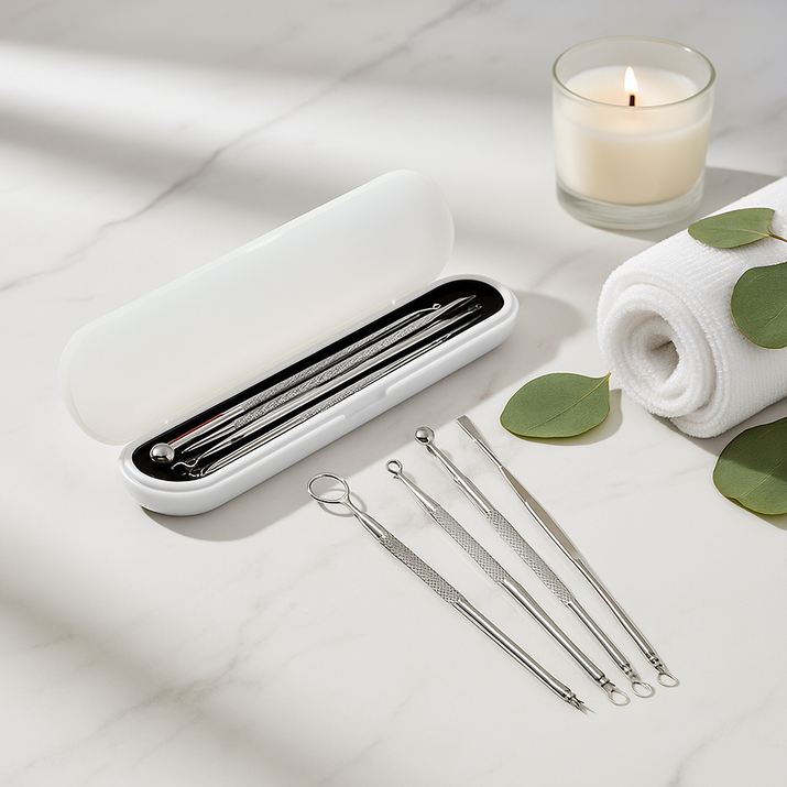 Pore Cleansing Tool Kit & Acne Remover (4pcs) Vintiseti