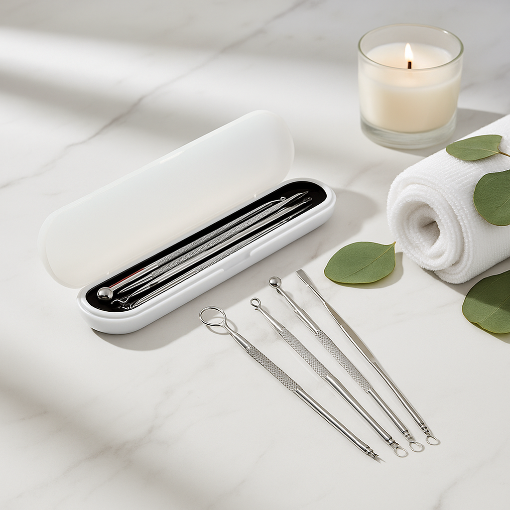 Pore Cleansing Tool Kit & Acne Remover (4pcs) Vintiseti