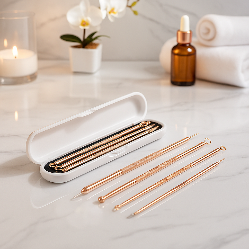 Pore Cleansing Tool Kit & Acne Remover (4pcs) Vintiseti