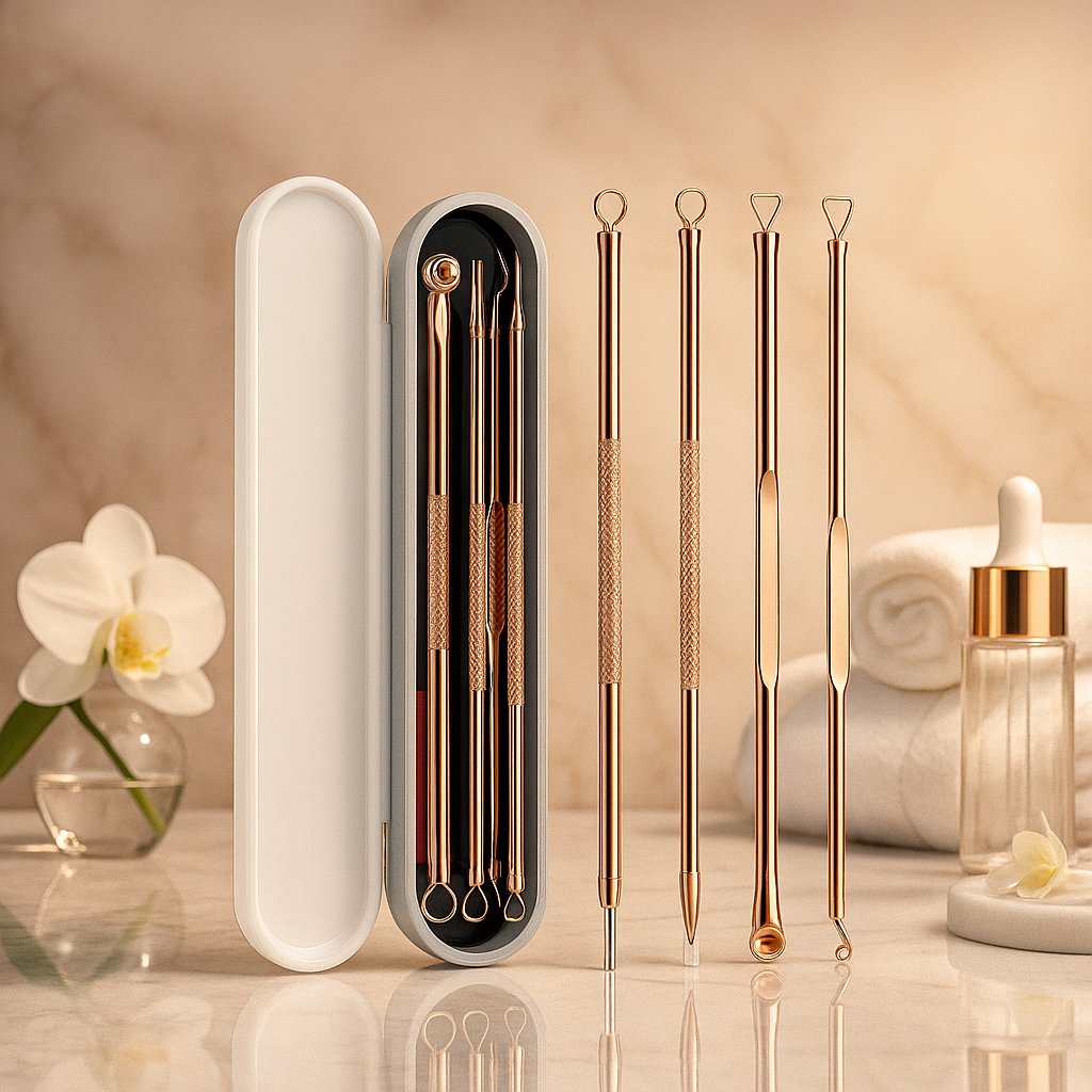 Pore Cleansing Tool Kit & Acne Remover (4pcs) Vintiseti