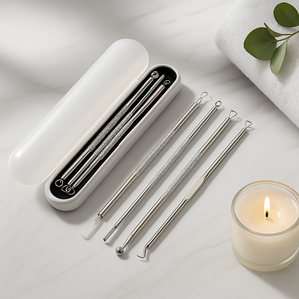 Pore Cleansing Tool Kit & Acne Remover (4pcs) Vintiseti