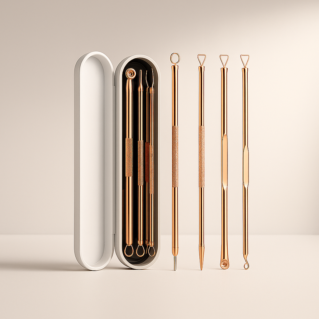 Pore Cleansing Tool Kit & Acne Remover (4pcs) Vintiseti