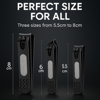Premium Black Nail Clippers Vintiseti