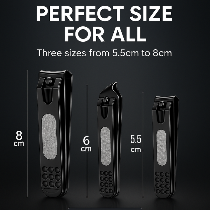 Premium Black Nail Clippers Vintiseti