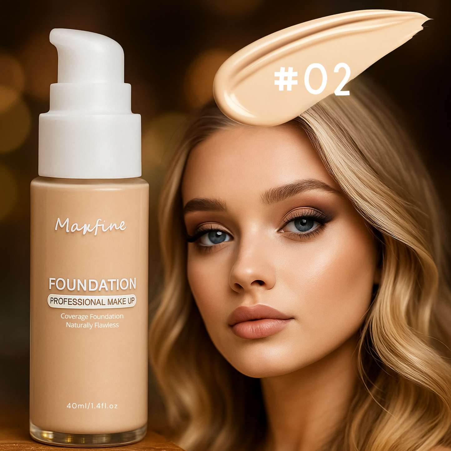 12-Color Liquid Foundation & Concealer Vintiseti