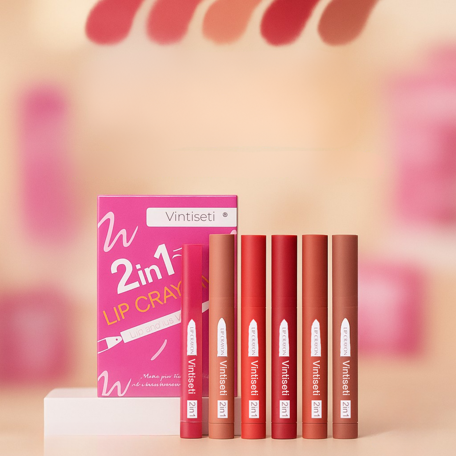 Dual Lip Liner & Lipstick Set Vintiseti