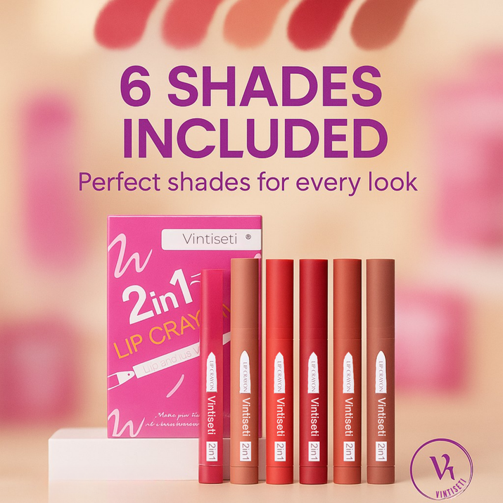 Dual Lip Liner & Lipstick Set Vintiseti