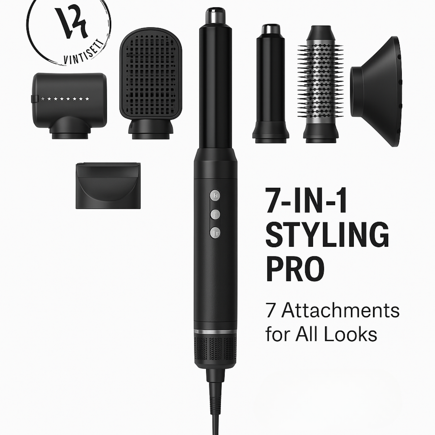 7-in-1 High-Speed Hot Air Brush Vintiseti