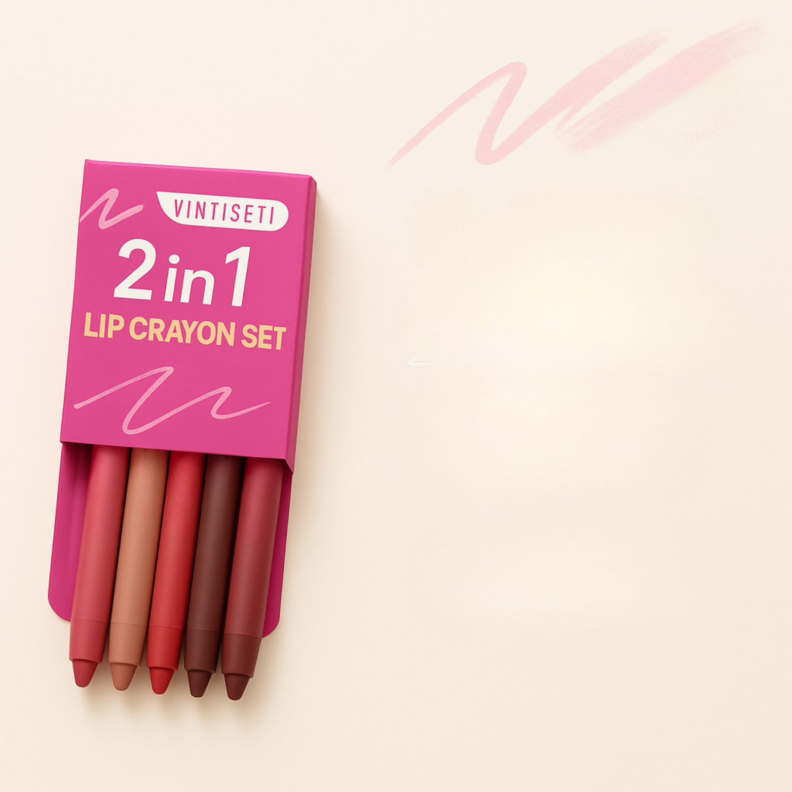 Dual Lip Liner & Lipstick Set Vintiseti
