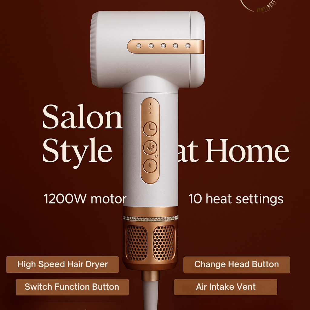 7-in-1 High-Speed Hot Air Brush Vintiseti