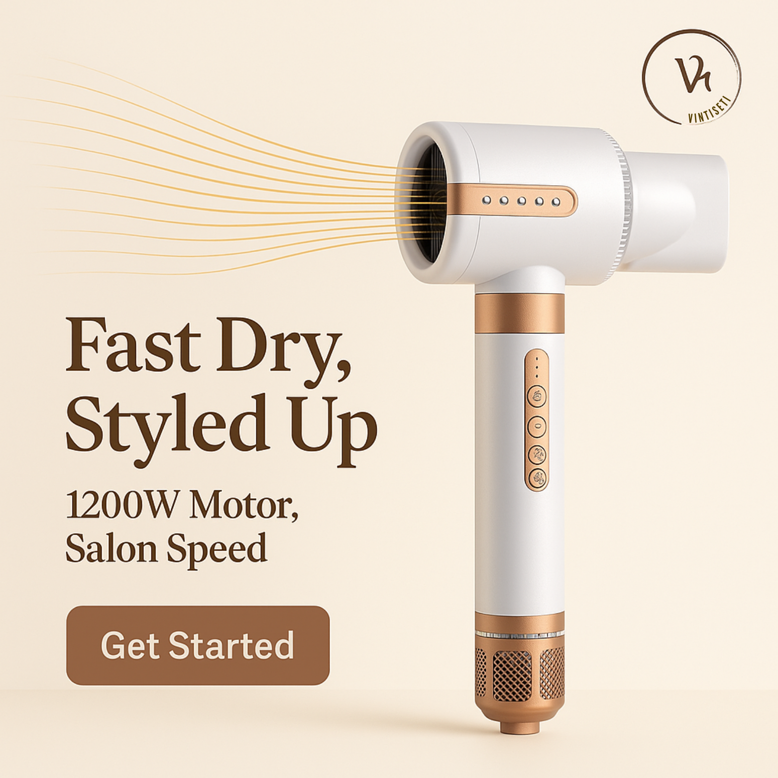 7-in-1 High-Speed Hot Air Brush Vintiseti