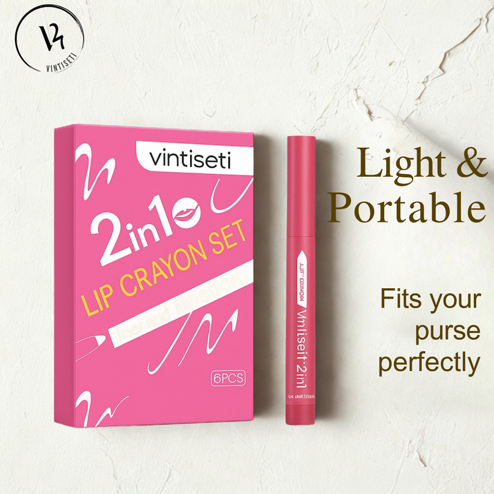 Dual Lip Liner & Lipstick Set Vintiseti