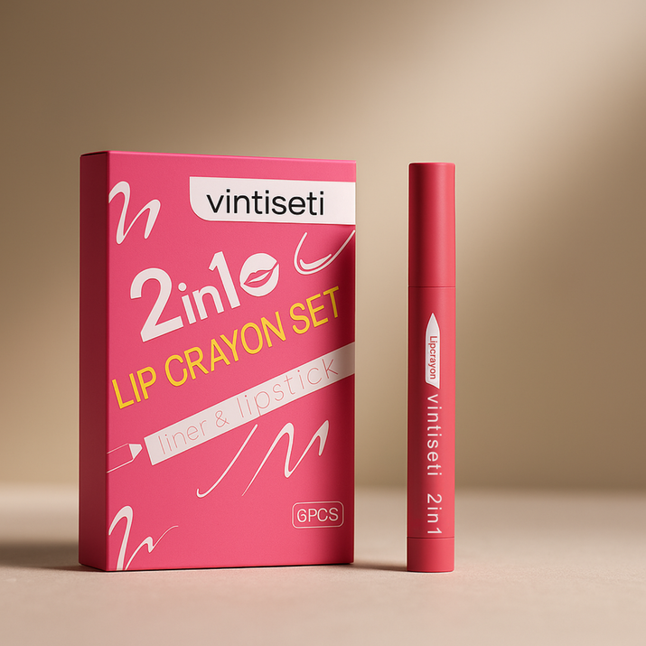 Dual Lip Liner & Lipstick Set Vintiseti
