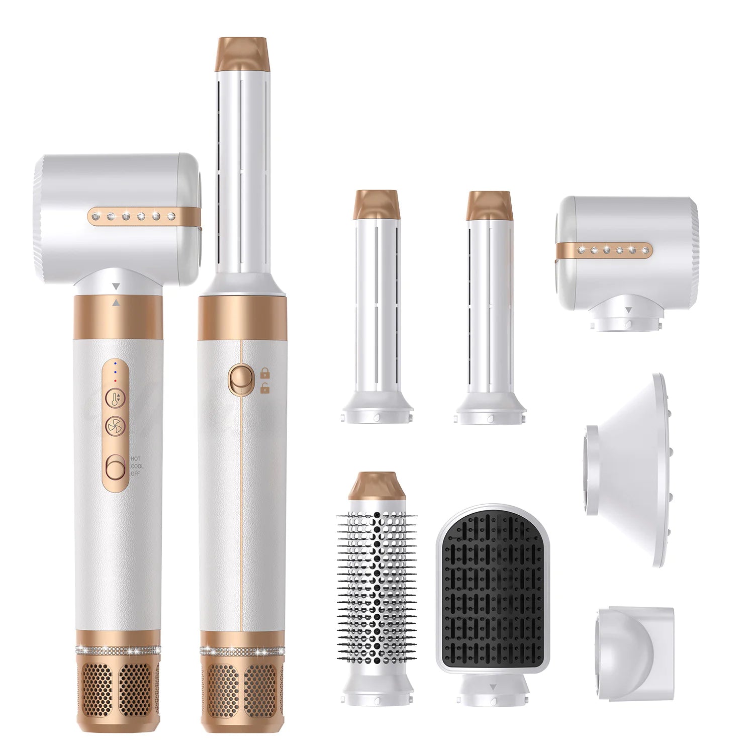 7-in-1 High-Speed Hot Air Brush Vintiseti