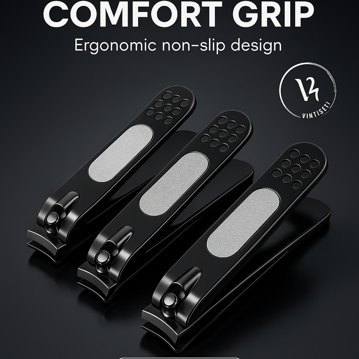 Premium Black Nail Clippers Vintiseti