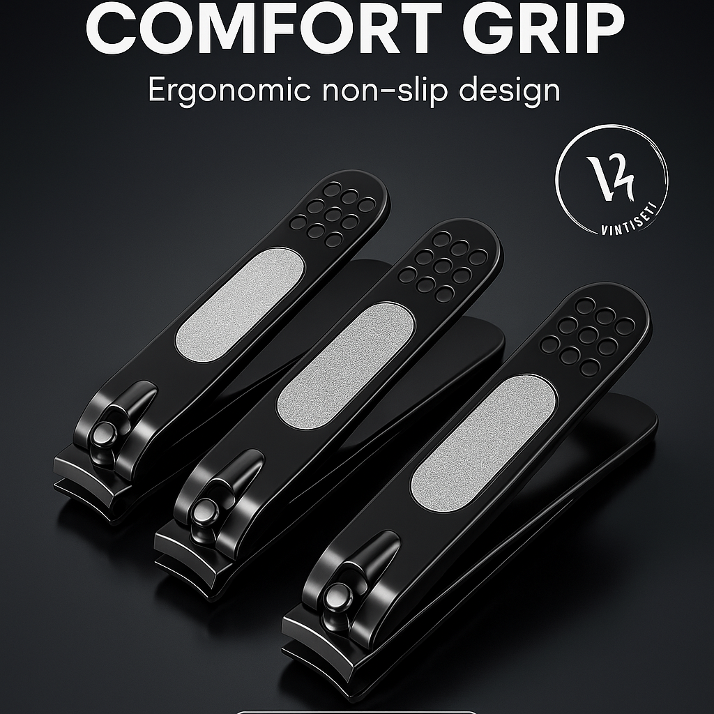 Premium Black Nail Clippers Vintiseti
