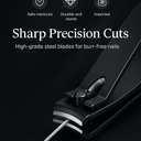 Premium Black Nail Clippers Vintiseti