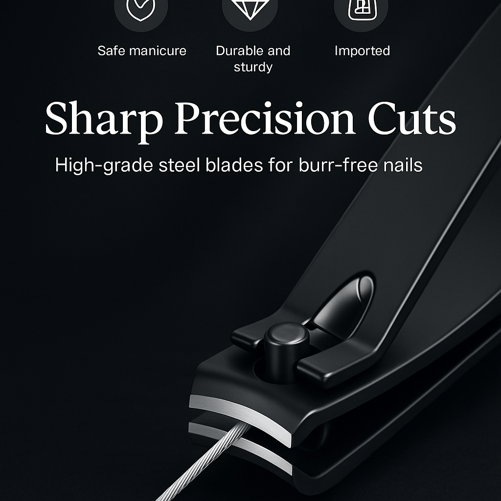 Premium Black Nail Clippers Vintiseti