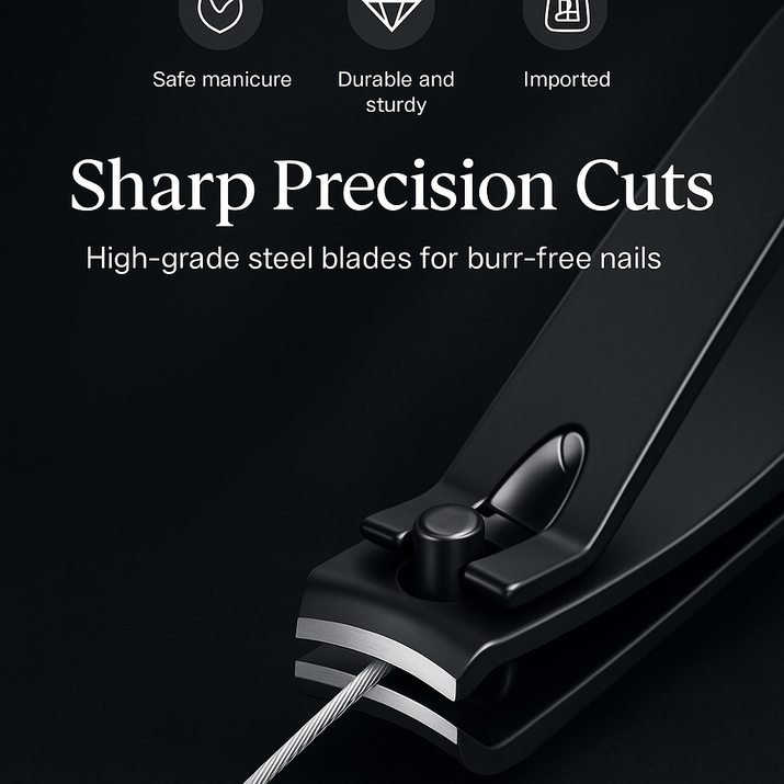 Premium Black Nail Clippers Vintiseti